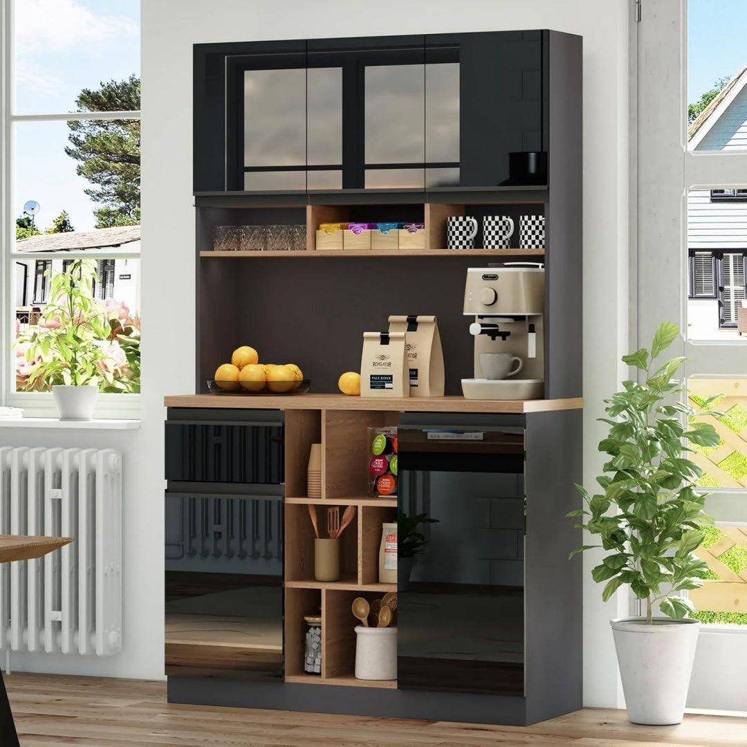 Buffet gris pour la cuisine