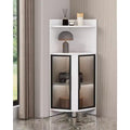 Ambiance Vintage, armoire vitree gris en panneau de particules serrure de securite