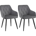 elegante chaise de salle a manger gris fonce allure contemporaine en bois