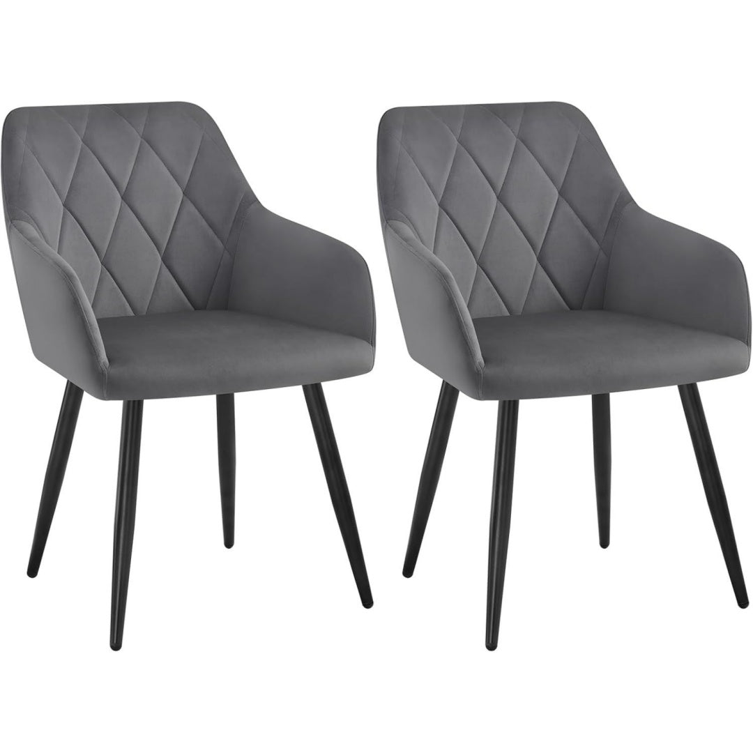 elegante chaise de salle a manger gris fonce allure contemporaine en bois