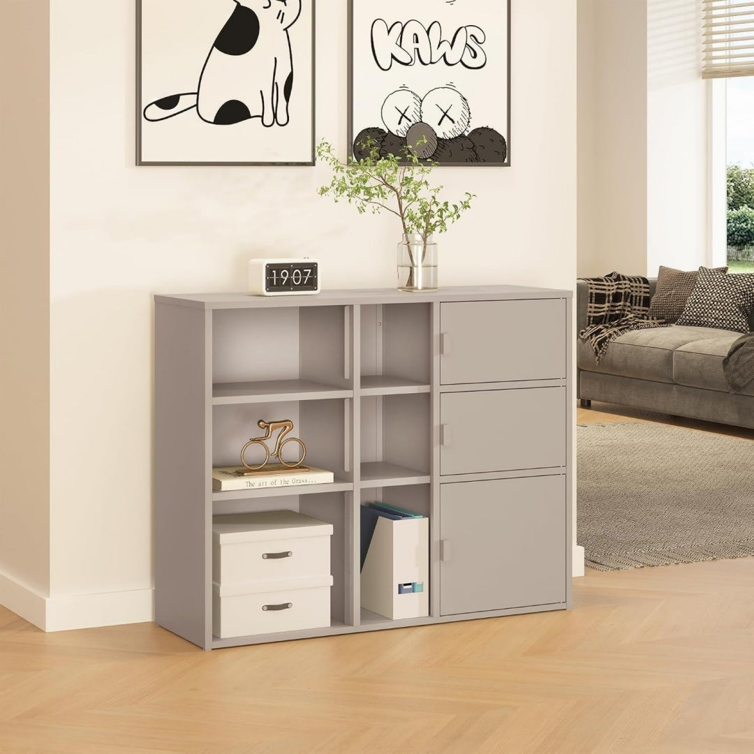 Meuble de rangement contemporain beige