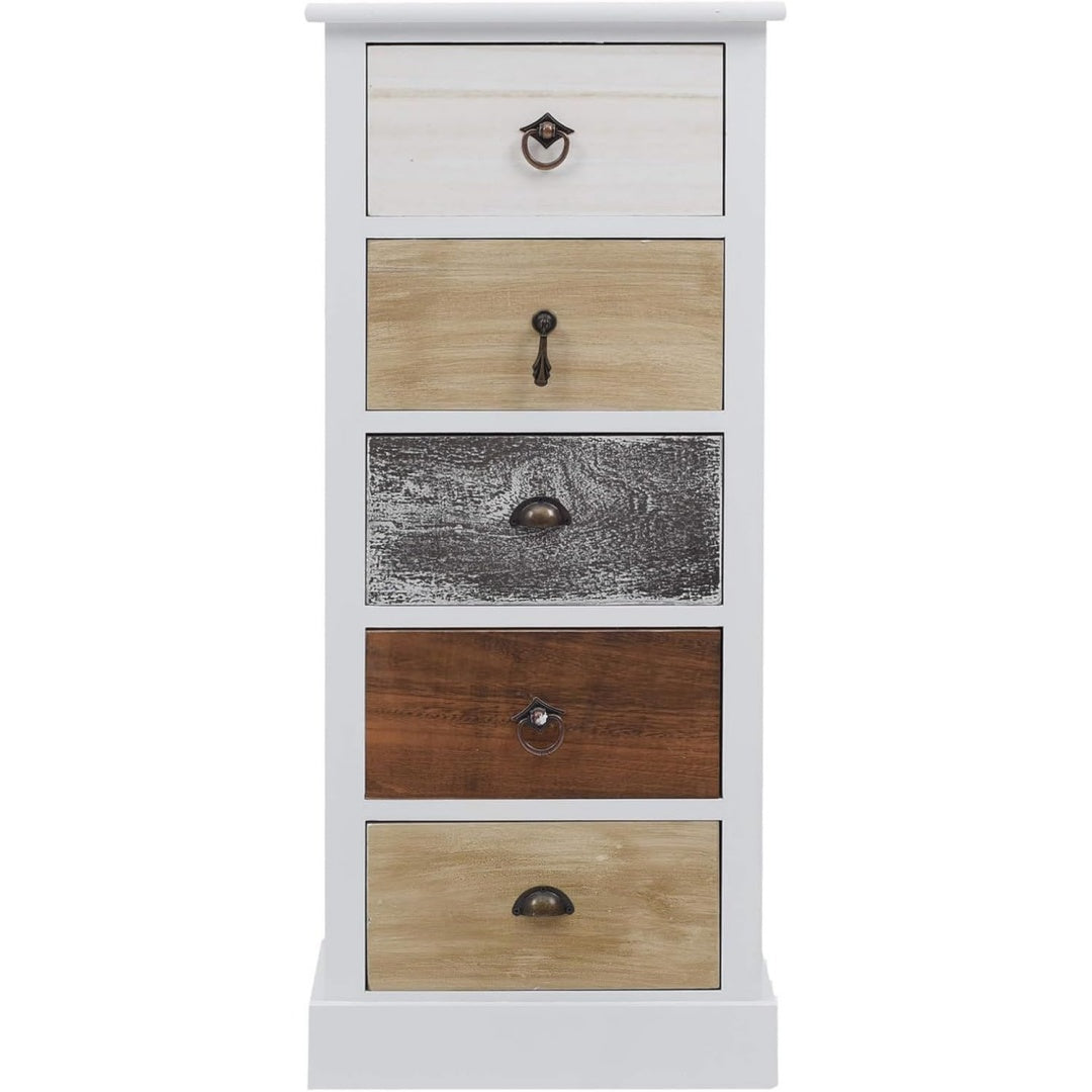Chiffonnier Grise 5 tiroirs scandinave
