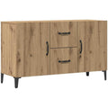 100 x 36 x 60 cm buffet marron avec 2 tiroirs