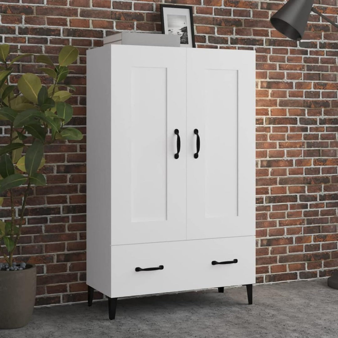Vaisselier gris, bois style industriel 118, 5 x 31, 5 x 18, 5 cm