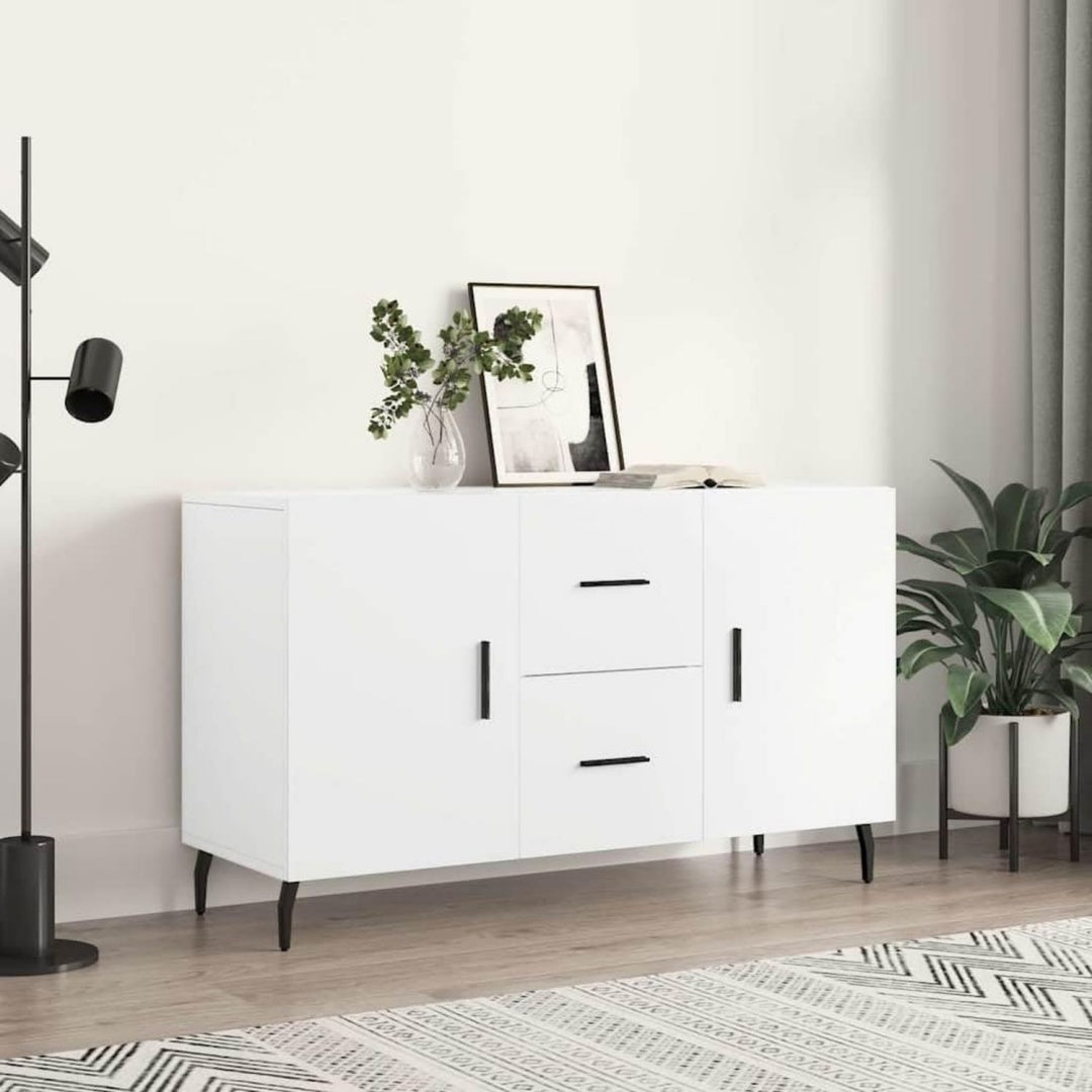 Commode en metal gris clair