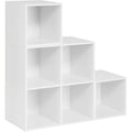 Gris clair bibliotheque style scandinave, 30 x 90 x 90 cm