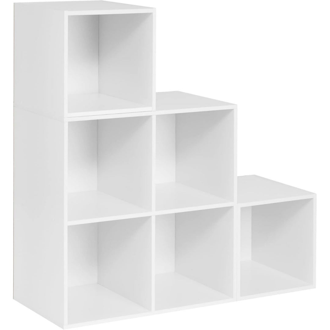 Gris clair bibliotheque style scandinave, 30 x 90 x 90 cm