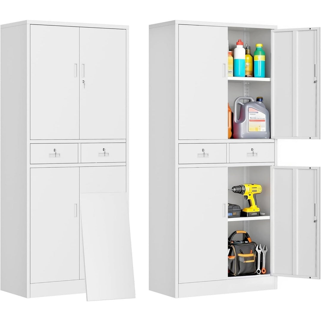 Armoire de rangement en tissu lin gris clair 40 x 80 x 180 cm