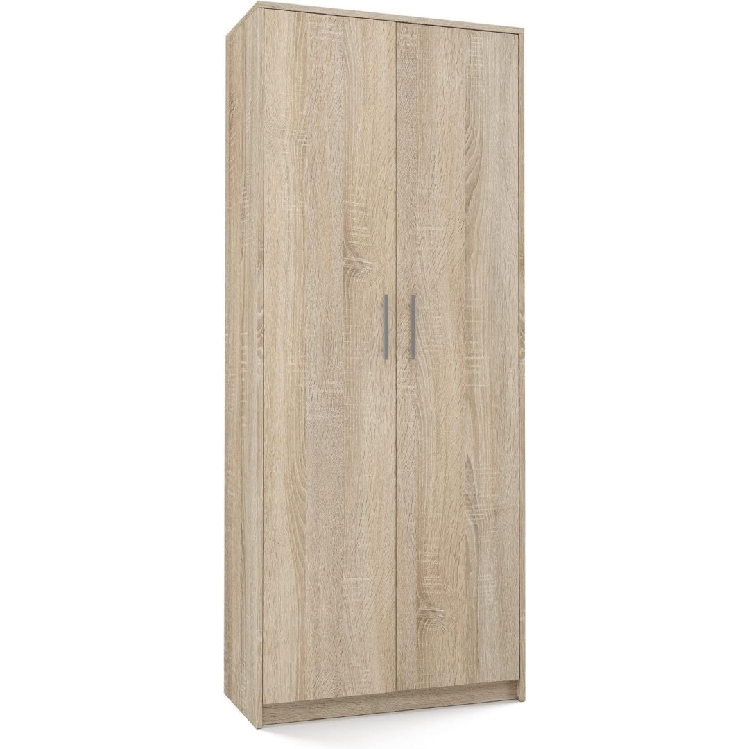 Beige profond, rayonnage en bois