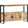 Commode en bois massif et acier ideal pour la maison