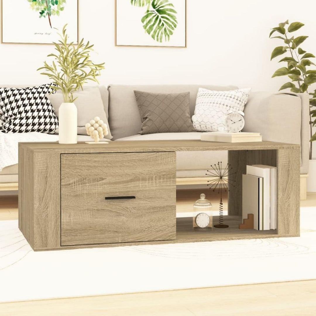 Table basse gris clair authentique 100 x 50.5 x 35 cm