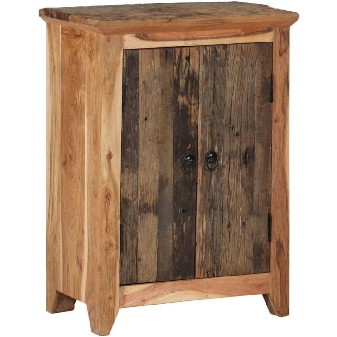Esprit rustique bahut en bois marron, 33 x 55 x 75 cm
