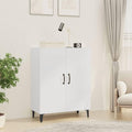 Rangez malin, buffet gris clair en bois 2 portes