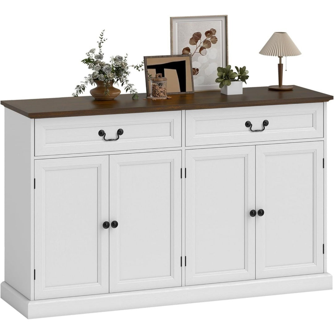 Enfilade gris clair 140 cm, de belle finition