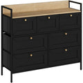 En acier commode noir grand espace de rangement