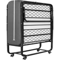 Base de lit Grise finition tissu