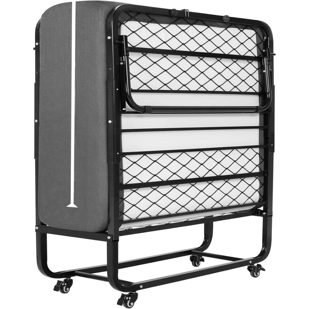 Base de lit Grise finition tissu