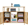 Meuble astucieux etageres reglables marron
