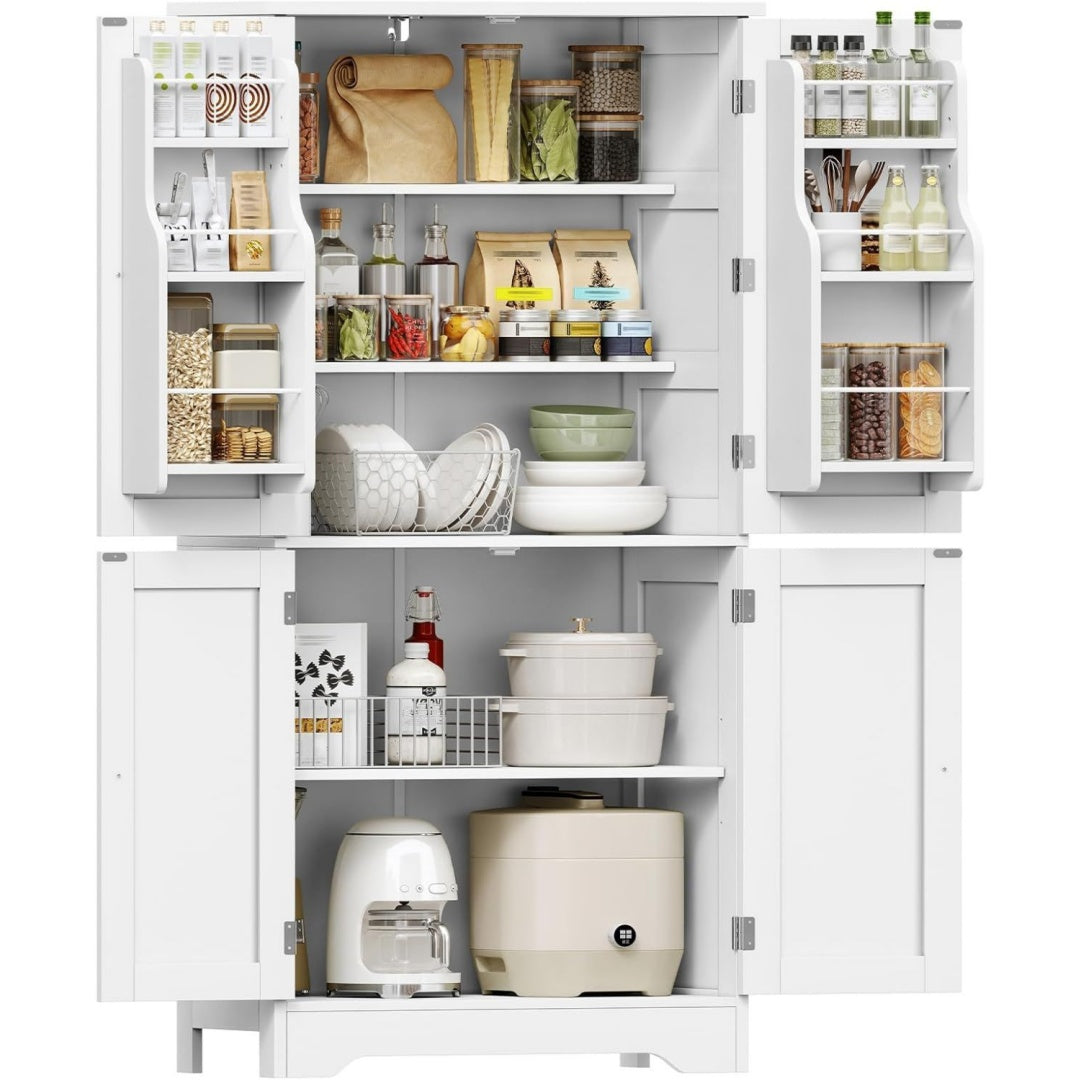Intemporel buffet gris clair 60 x 30 x 130 cm