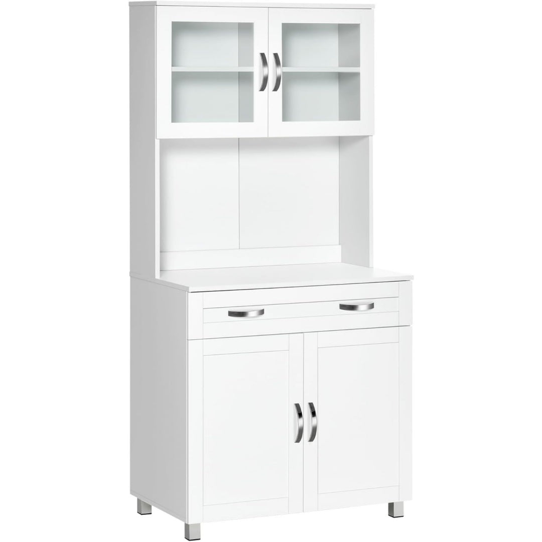 Buffet gris clair pour interieur 48 x 80 x 170 cm