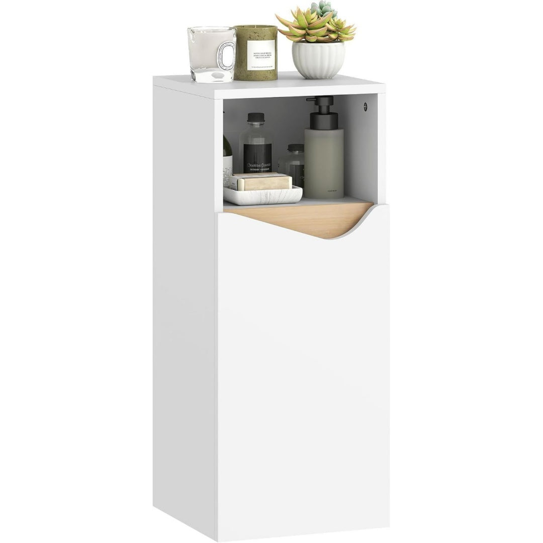 Idee salon, bahut sur pied gris clair en bois style moderne