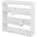 Gris clair bibliotheque style industriel avec 2 etageres
