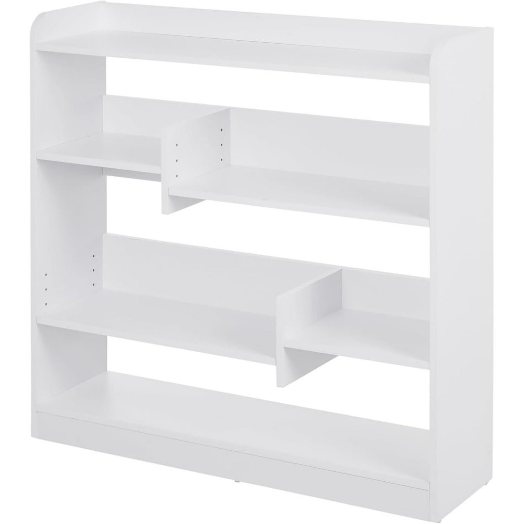 Gris clair bibliotheque style industriel avec 2 etageres