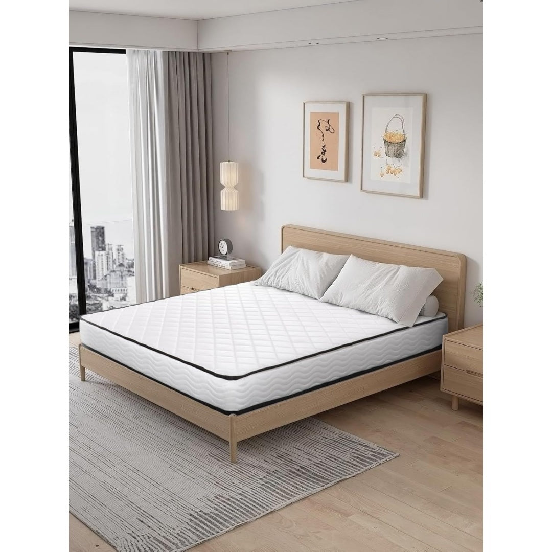 Matelas moderne gris clair 140 x 190 x 16 cm