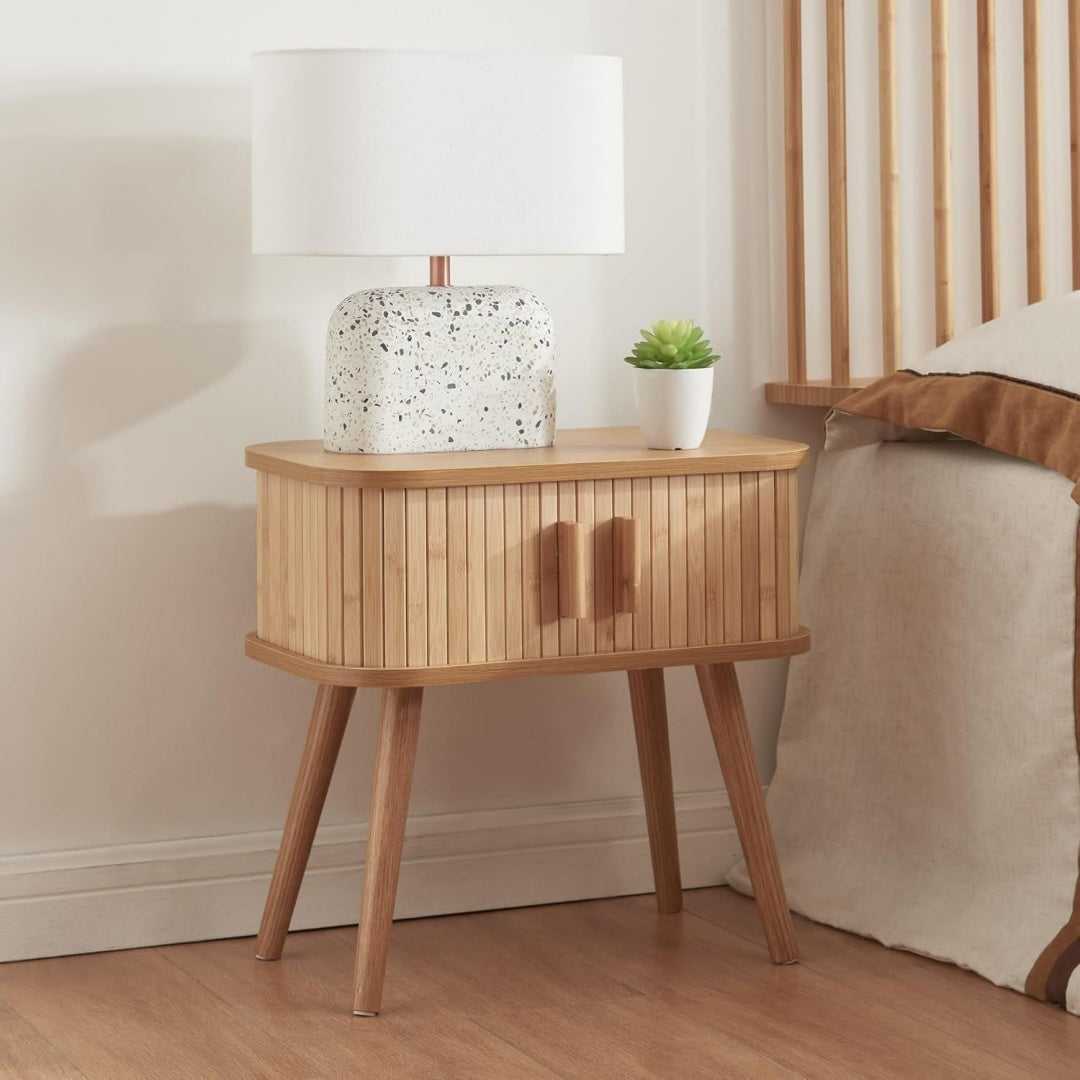 Bout de canape design moderne marron