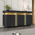 Commode chaleureuse contemporaine structure metallique gris fonce