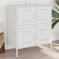 Buffet gris clair en acier ideal pour optimiser votre espace