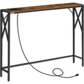 Console gris en acier style industriel