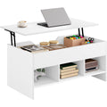 Rangement gris clair table basse relevable