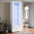 Vitrine gris 55 cm, de style moderne