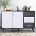 Chiffonnier gris clair etagere ouverte industriel