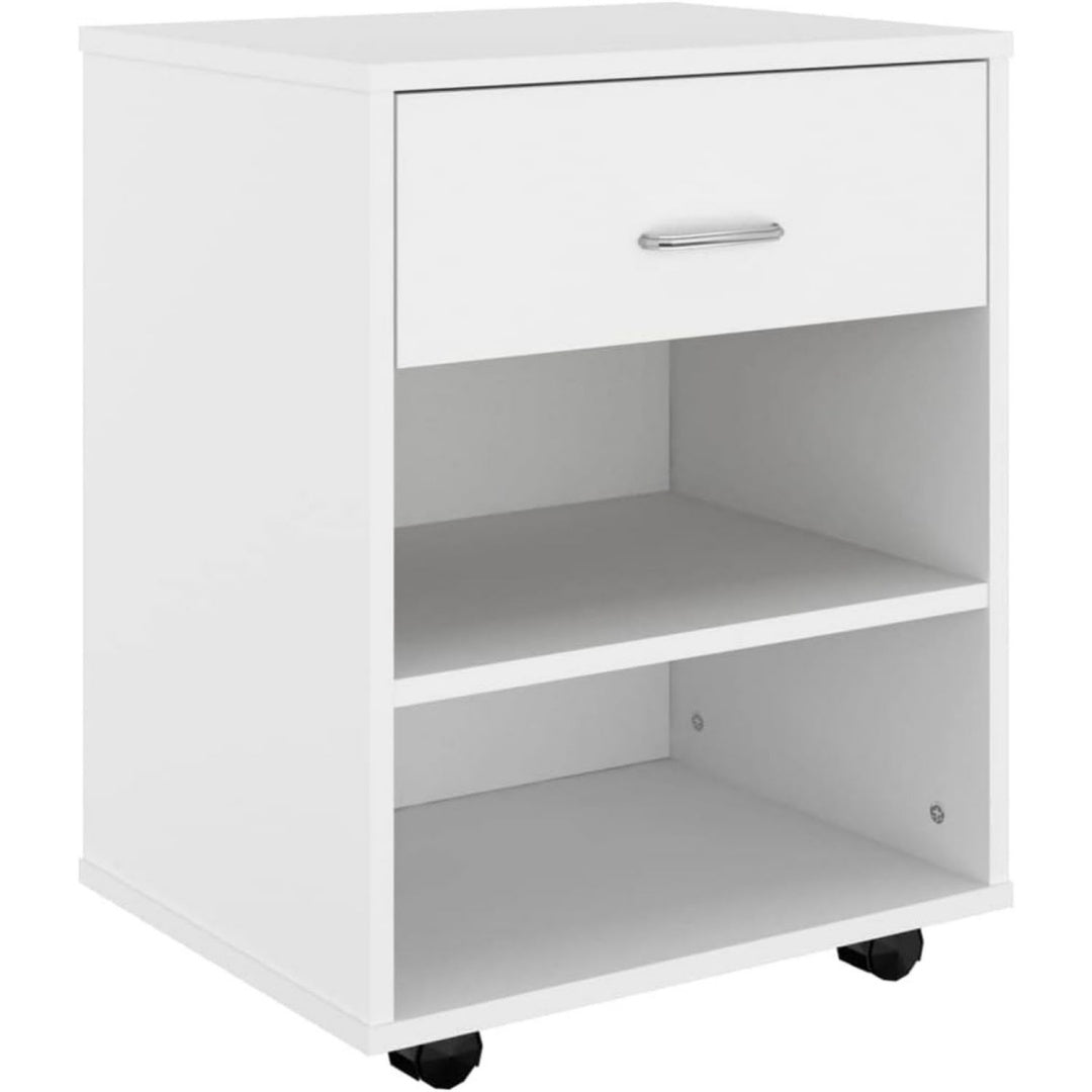 Meuble de rangement en bois d'ingenierie gris clair
